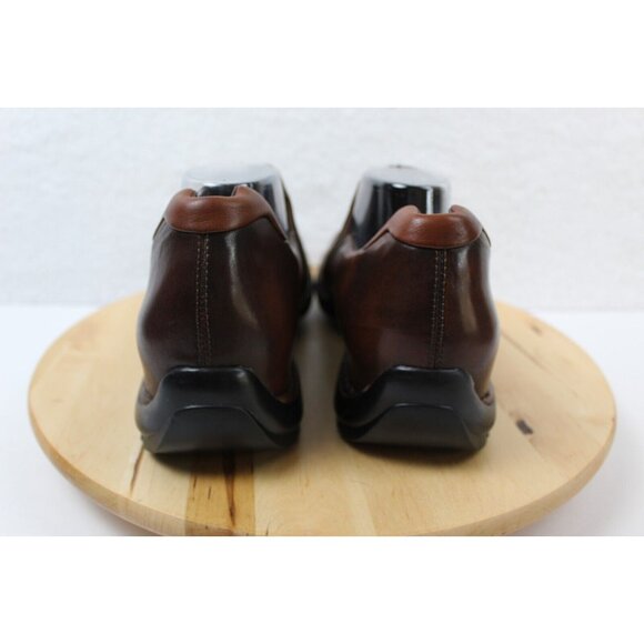 Cole Haan Slip On Shoe Men Size 11.5 Leather Brown Loafer Zeno Split Toe Comfort - Picture 5 of 13